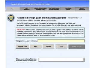 report of foreign financial accounts
