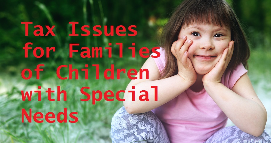 Families of special needs children have tax issues that they may take advantage of.