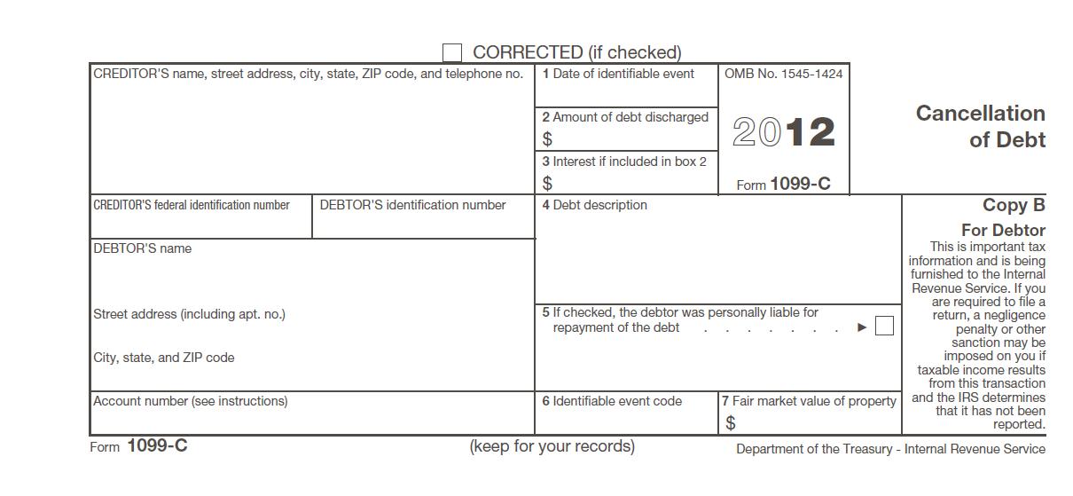 How to Report Debt Forgiveness (1099C) on Your Tax Return ...